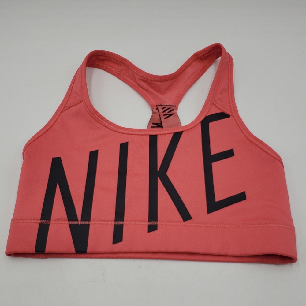 Nike Dri-Fit pink & black Racerback Sports Bra Small